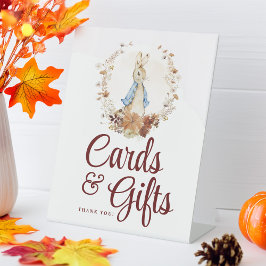 Expositor En L Tarjetas y regalos Baby Shower Peter Rabbit Autumn