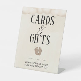 Expositor En L Tarjetas y regalos bebé elabora Rótulo Baby Shower