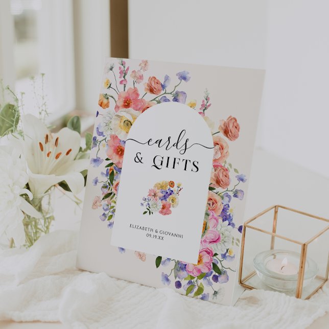 Expositor En L Tarjetas y regalos | Boda Floral Boho (Subido por el creador)