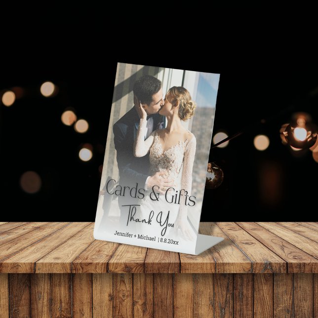 Expositor En L tarjetas y regalos boda foto gracias (Subido por el creador)