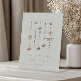 Expositor En L Tarjetas y regalos Boho Beach Baby Shower