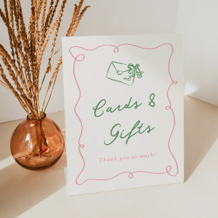 Expositor En L Tarjetas y regalos caprichosos dibujados a mano ro