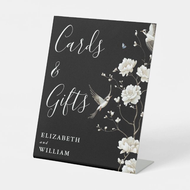 Expositor En L Tarjetas Y Regalos Chinoiserie En Blanco Y Negro (Anverso)