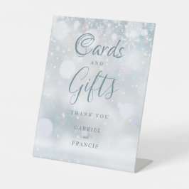 Expositor En L Tarjetas y regalos copos de nieve de invierno