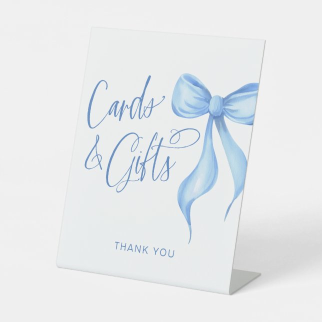 Expositor En L Tarjetas y regalos Coquette Blue Bow (Anverso)