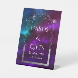 Expositor En L Tarjetas y regalos Cosmic Purple Verde azulado Sun