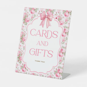 Expositor En L Tarjetas y regalos de arco rosado Shabby Chic