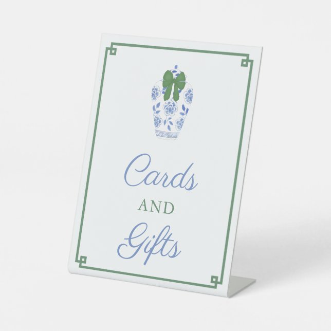 Expositor En L Tarjetas Y Regalos De Baby Shower Chinoiserie Para (Anverso)