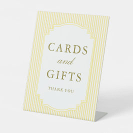 Expositor En L Tarjetas y regalos de boda clásicos con rayas amar