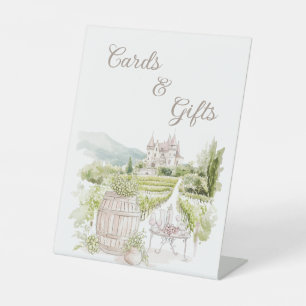 Expositor En L Tarjetas y regalos de boda franceses de Provence C