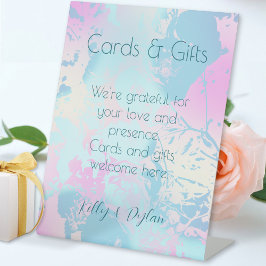 Expositor En L Tarjetas y regalos de boda modernos abstractos pas