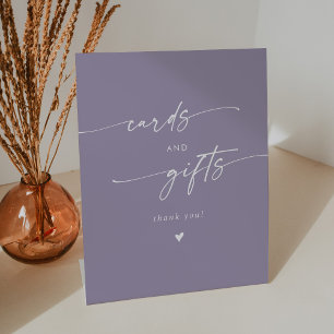 Expositor En L Tarjetas y regalos de Boho Moda Lavender Purple We