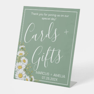Expositor En L Tarjetas y regalos de bonito Basil Green & White D