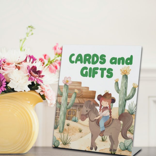 Expositor En L Tarjetas y regalos de cumpleaños de chica vaquera  (Subido por el creador)