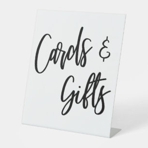 Expositor En L Tarjetas y regalos de escritura casual en blanco y