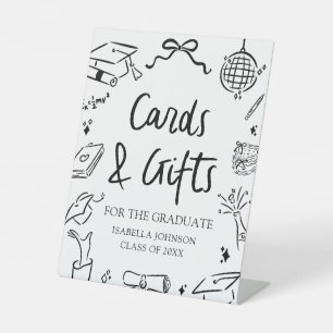 Expositor En L Tarjetas y regalos de fiesta de graduación moderna