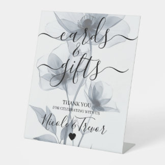Expositor En L Tarjetas y regalos de flores translúcidas acuarela