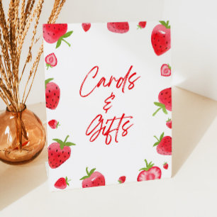 Expositor En L Tarjetas y regalos de fresa de Berry Sweet