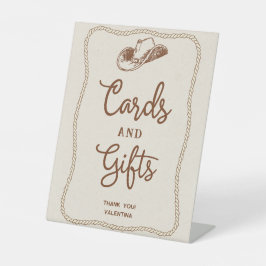 Expositor En L Tarjetas y regalos de herradura occidental beige m