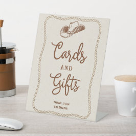 Expositor En L Tarjetas y regalos de herradura occidental beige m