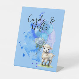Expositor En L Tarjetas y regalos de hidrangea azul de cordero du