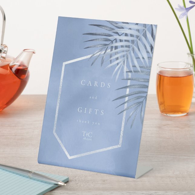 Expositor En L Tarjetas y regalos de hojas de palma exuberantes B (In Situ)