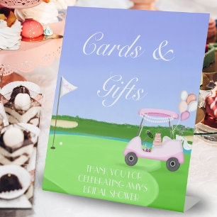 Expositor En L Tarjetas y regalos de la ducha de novia del hoyo 1
