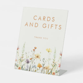 Expositor En L Tarjetas y regalos de la ducha nupcial de flores s