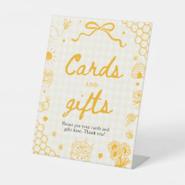 Expositor En L Tarjetas y regalos de la ducha nupcial de la abeja