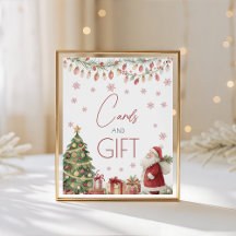 Tarjetas y regalos de Navidad para baby shower