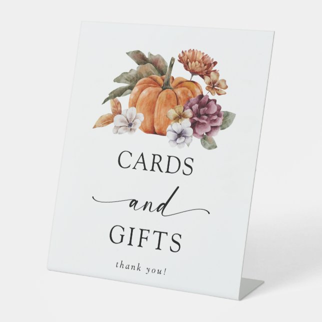 Expositor En L Tarjetas y regalos de otoño (Anverso)