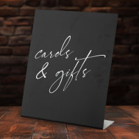 Tarjetas y regalos de tipografía simple contemporá
