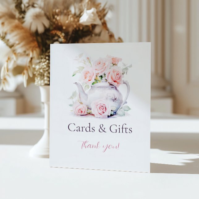 Expositor En L Tarjetas y regalos elegantes de Fiesta de té de du (Subido por el creador)