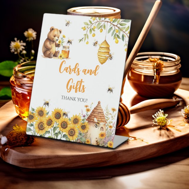 Expositor En L Tarjetas y regalos Honey Bee Baby Shower (Subido por el creador)
