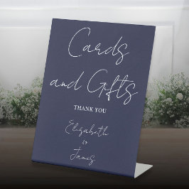 Expositor En L Tarjetas y regalos minimalistas con letra script d