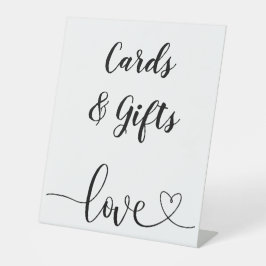 Expositor En L Tarjetas y regalos minimalistas en blanco y negro