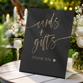 Expositor En L Tarjetas y regalos modernos con escritura en negro
