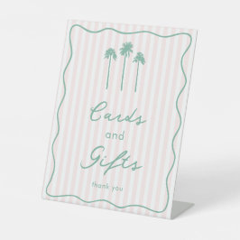 Expositor En L Tarjetas y regalos modernos de Palm Springs rosa y