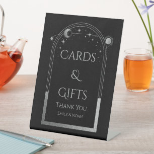 Expositor En L Tarjetas y regalos Mystical Black Silver Boda