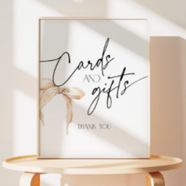 Expositor En L Tarjetas y regalos neutros de arco beige