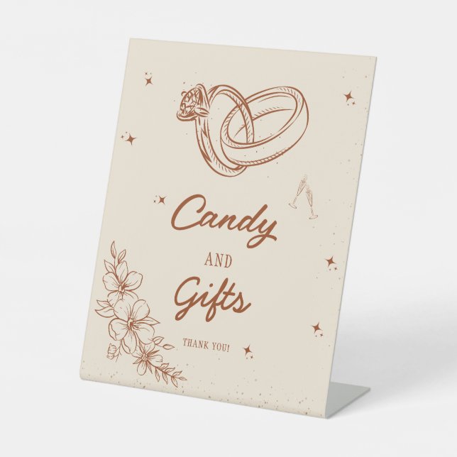 Expositor En L Tarjetas y regalos occidentales Rótulo Fiesta de d (Anverso)