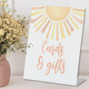Expositor En L Tarjetas y regalos para baby shower Sol Baby
