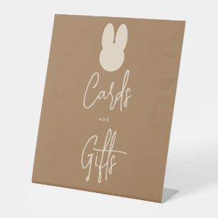 Expositor En L Tarjetas y regalos sencillos de conejito