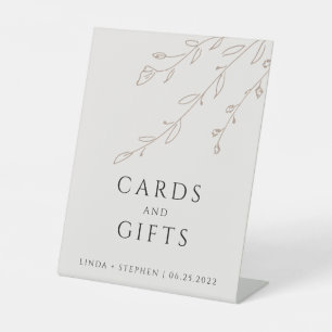 Expositor En L Tarjetas y regalos sencillos de origen neutro Beig