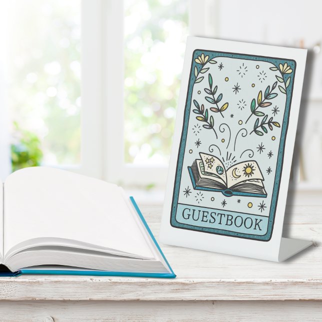 Expositor En L Tarot Baby Shower Guestbook Table (Subido por el creador)