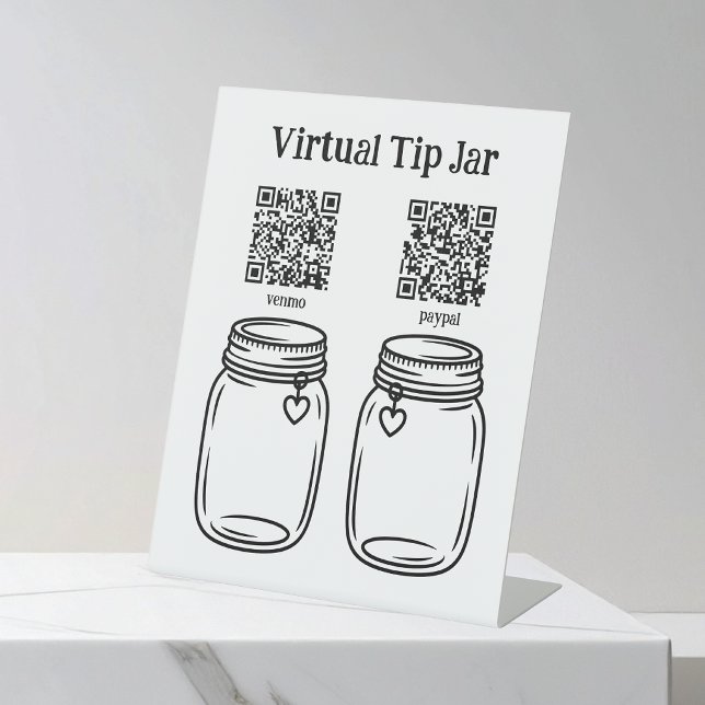 Expositor En L Tarro de Propinas Virtual, Escanea para Dar Propin (Subido por el creador)