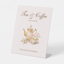 Expositor En L Té Alto Rosa Pastel Té y Café para Despedida de So