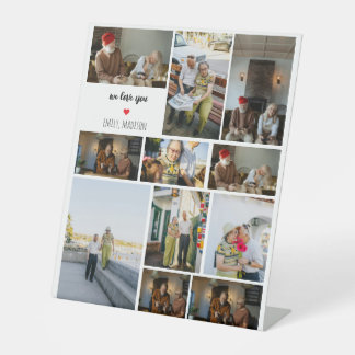 Expositor En L Te Amamos Colografo de Fotos Familiares Personaliz