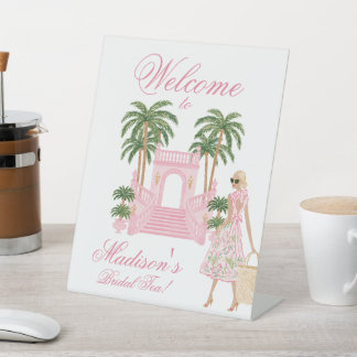 Expositor En L Té o fiesta de regalos de novia con cabaña Preppy