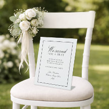 "Te Reservamos Un Asiento"  Boda Blanca